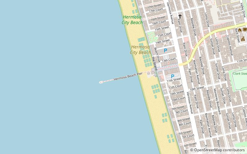 Hermosa Beach Pier location map