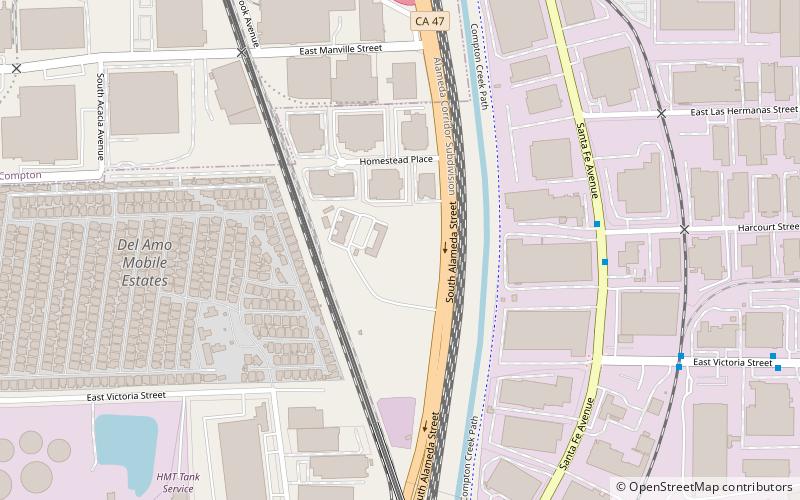 Dominguez Rancho Adobe location map