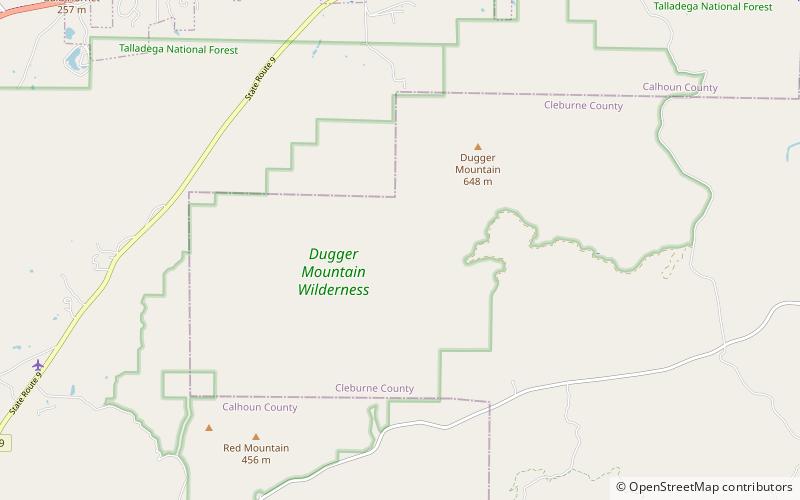 Dugger Mountain Wilderness location map