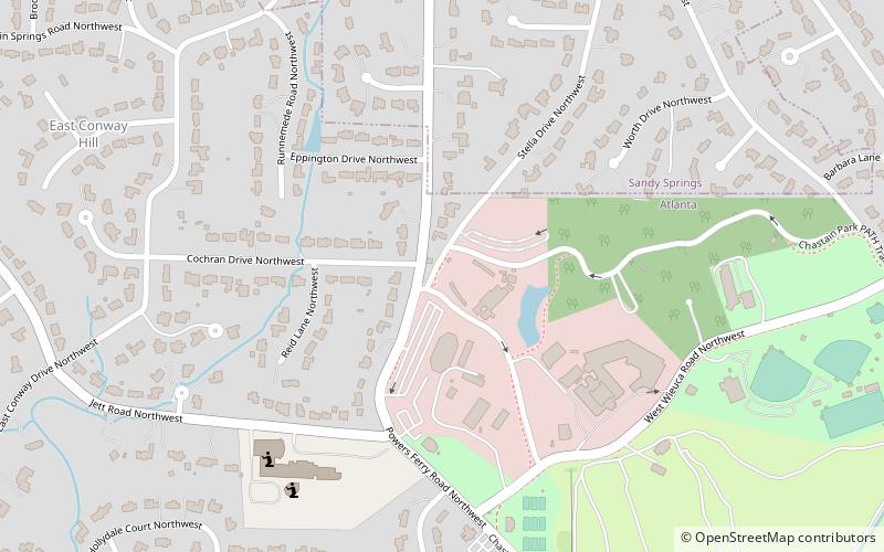 Chastain Park Amphitheatre location map