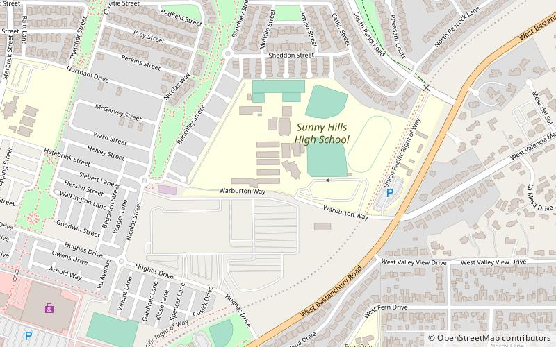 Sunny Hills Performing Arts Center location map