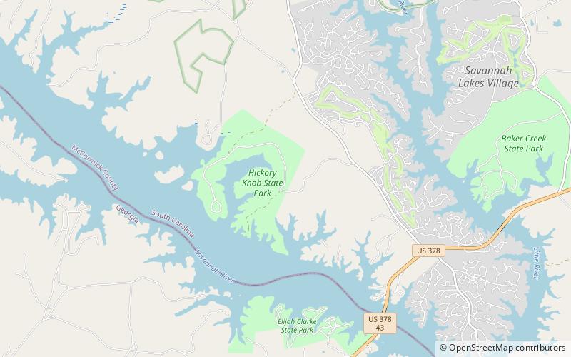 Hickory Knob State Resort Park location map