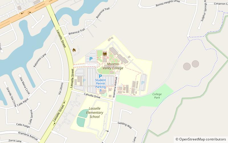 moreno valley college location map