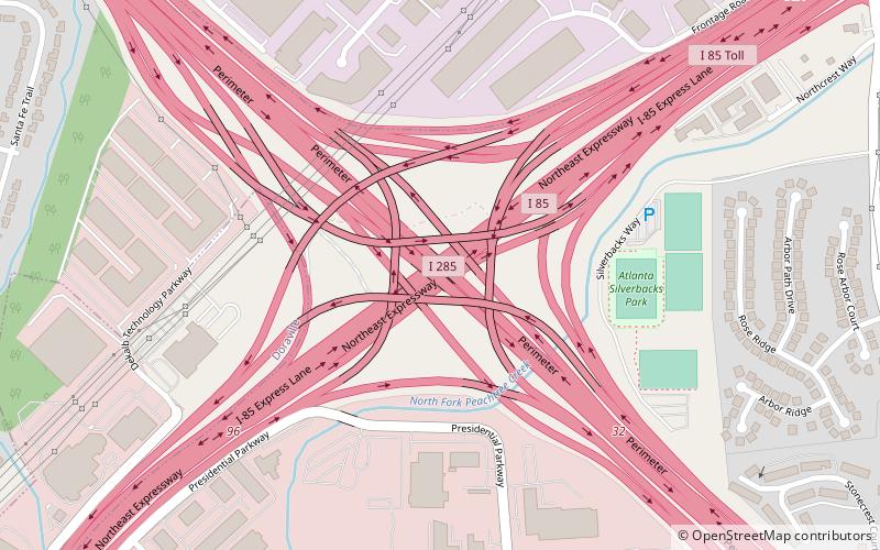 Tom Moreland Interchange location map