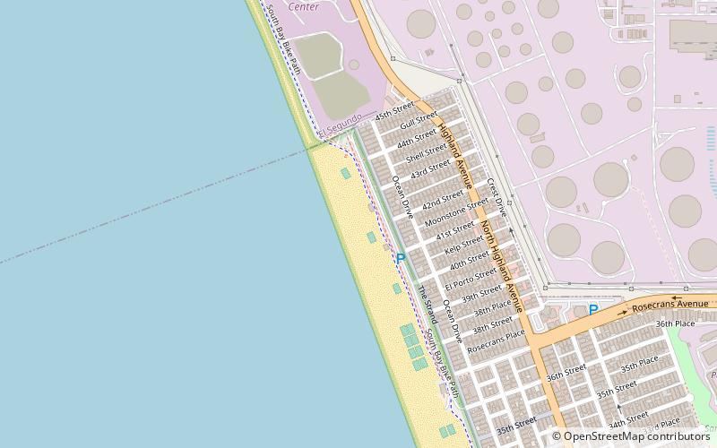 El Porto Beach location map