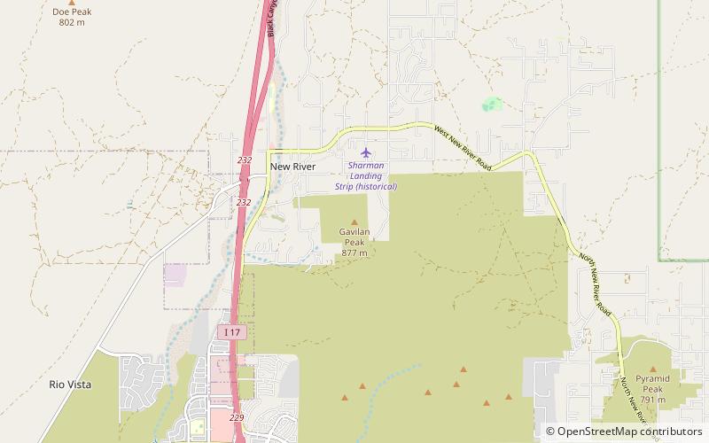 Gavilan Peak location map