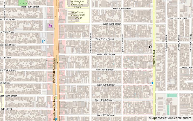 Hawthorne location map