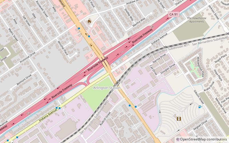 arlington station riverside location map