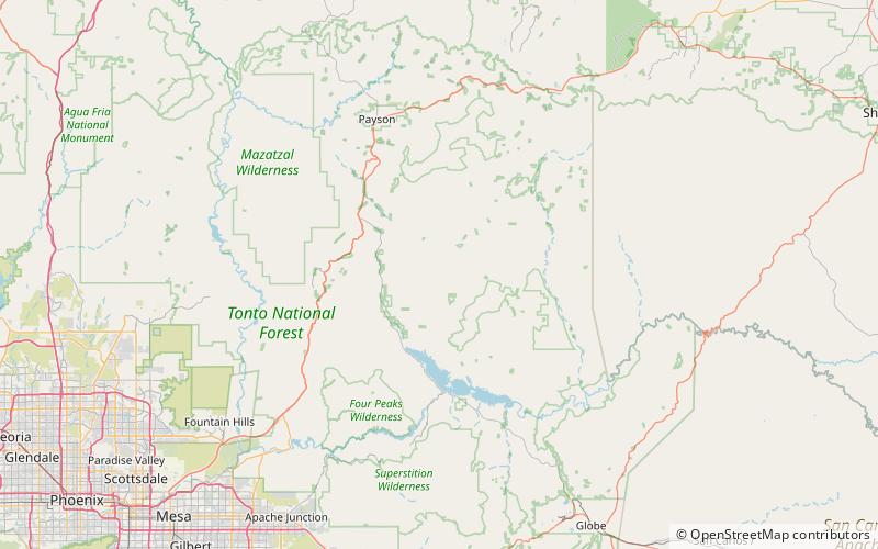 mistake peak bosque nacional del tonto location map