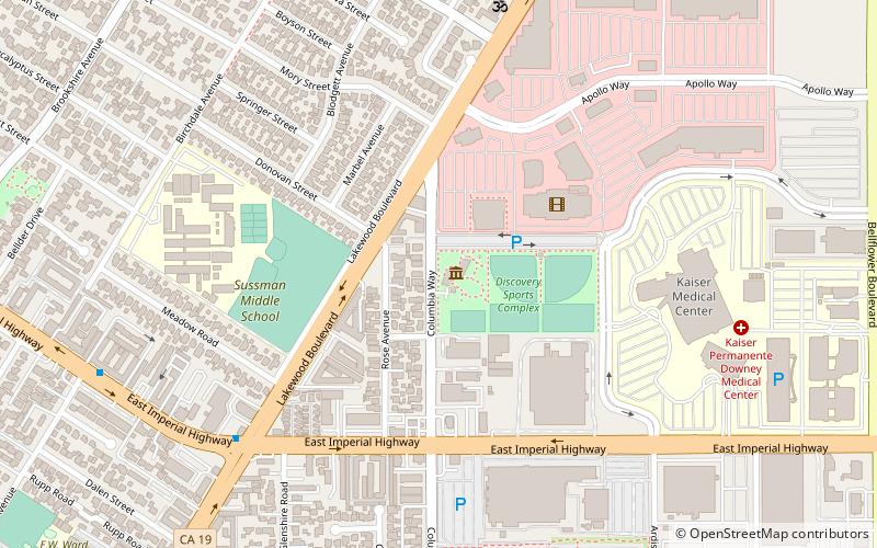 Columbia Memorial Space Center location map