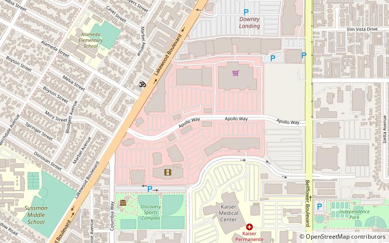 Promenade at Downey location map