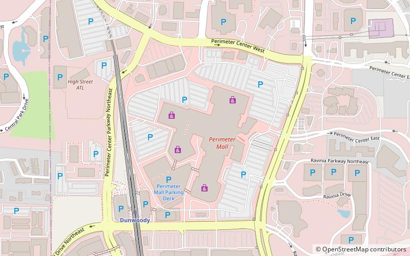 Perimeter Mall location map