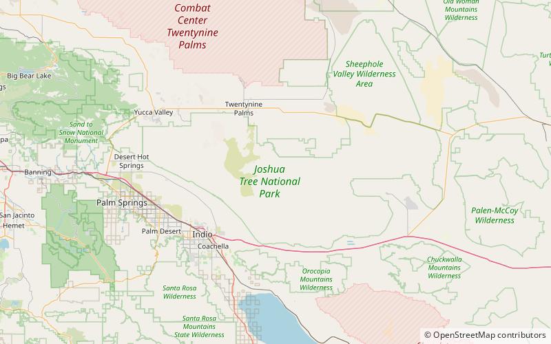 cholla cactus garden park narodowy joshua tree location map