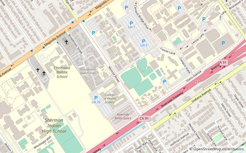 James W. Totman Stadium location map