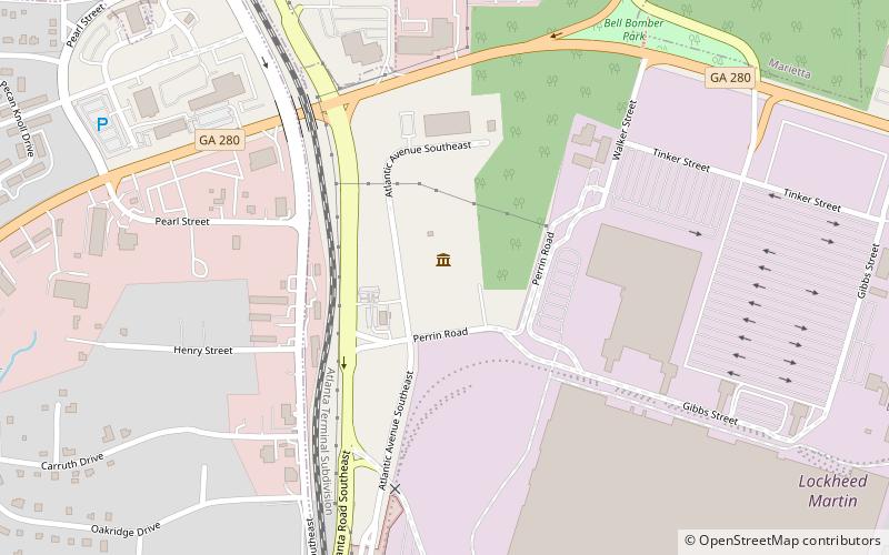 Marietta Museum of History - Aviation Wing location map