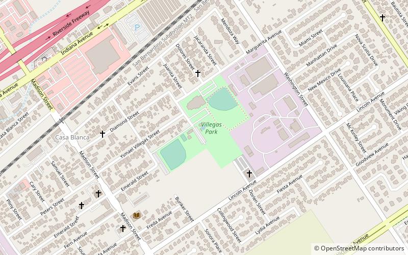 villegas park riverside location map