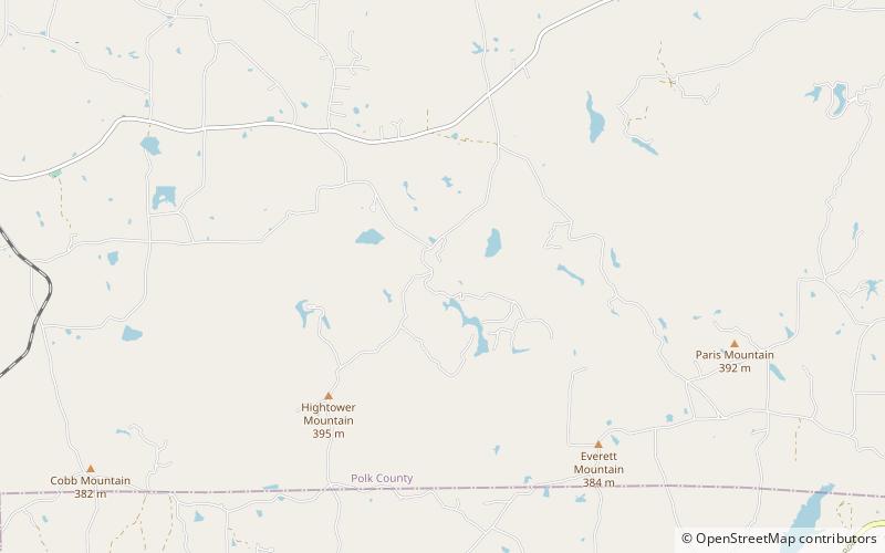 Hightower Falls location map
