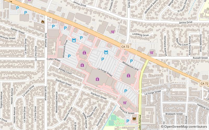 whittwood town center los angeles location map