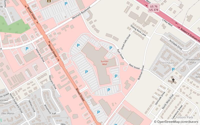 Sumter Mall location map