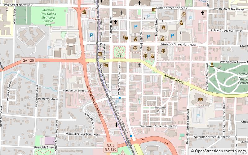 Marietta/Cobb Museum of Art location map