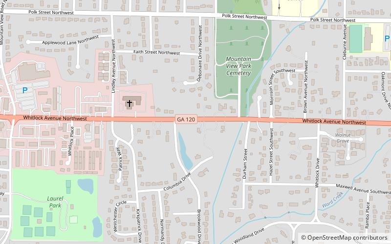 whitlock avenue historic district marietta location map