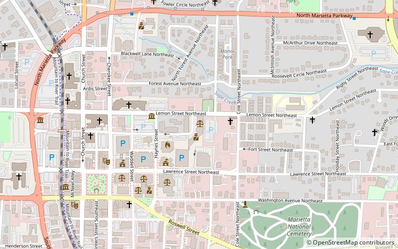 Marietta City Hall location map