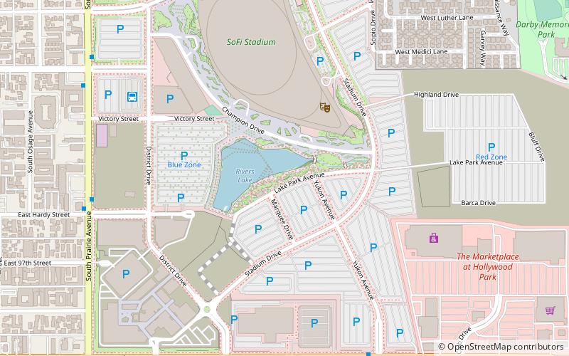 SoFi Stadium location map