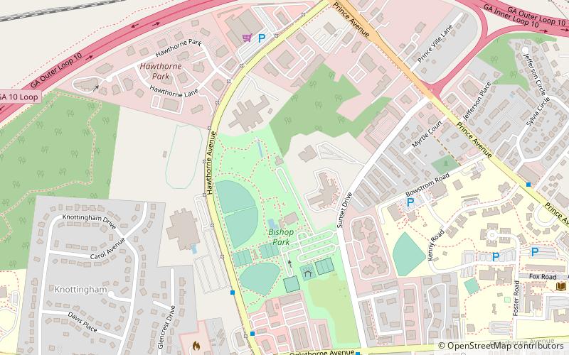 Bishop Park location map