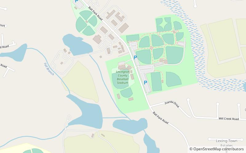 lexington county baseball stadium location map