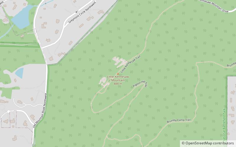 Little Kennesaw Mountain location map