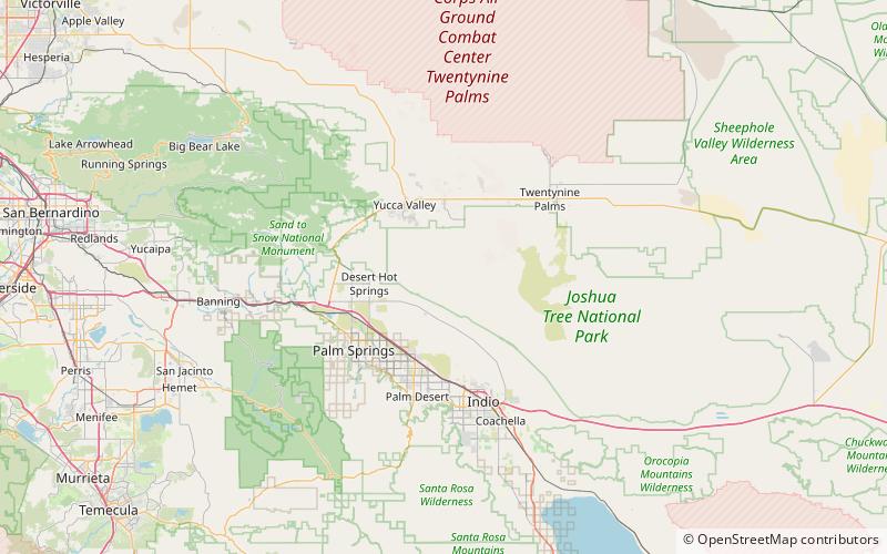 Montagnes Little San Bernardino location map