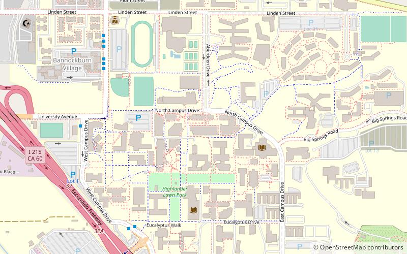 Bourns College of Engineering location map