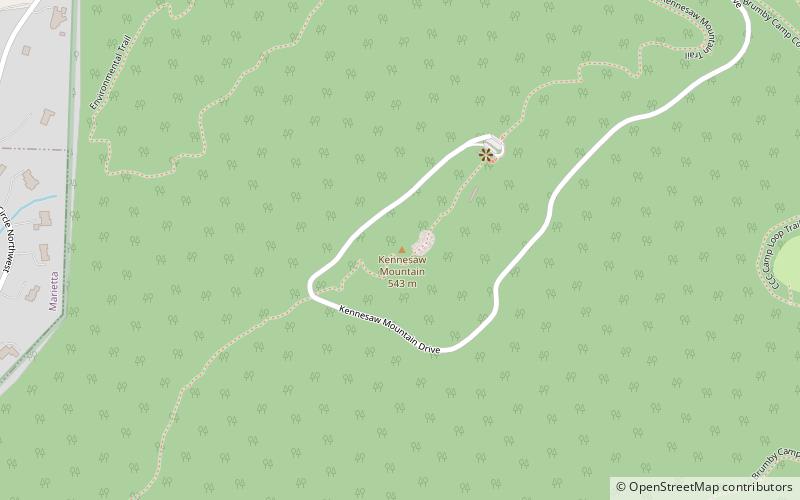 Kennesaw Mountain location map