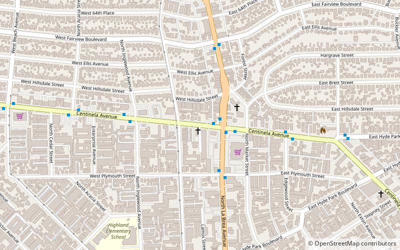 Centinela Avenue location map