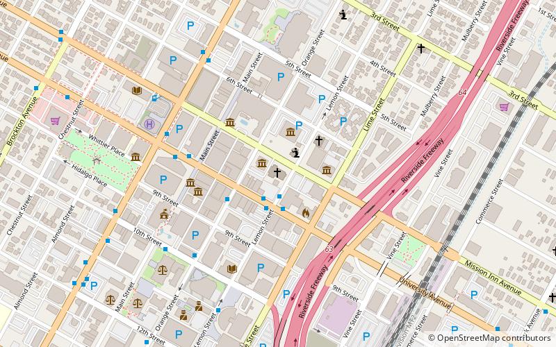 First Congregational Church of Riverside location map