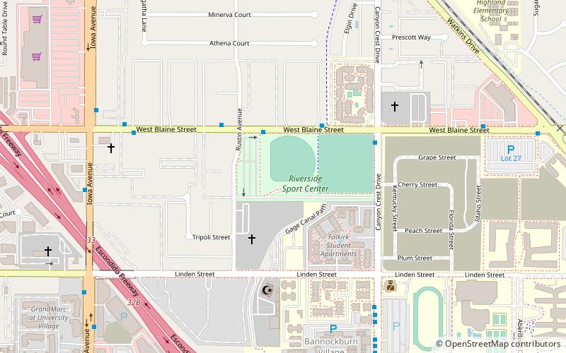 Riverside Sports Complex location map
