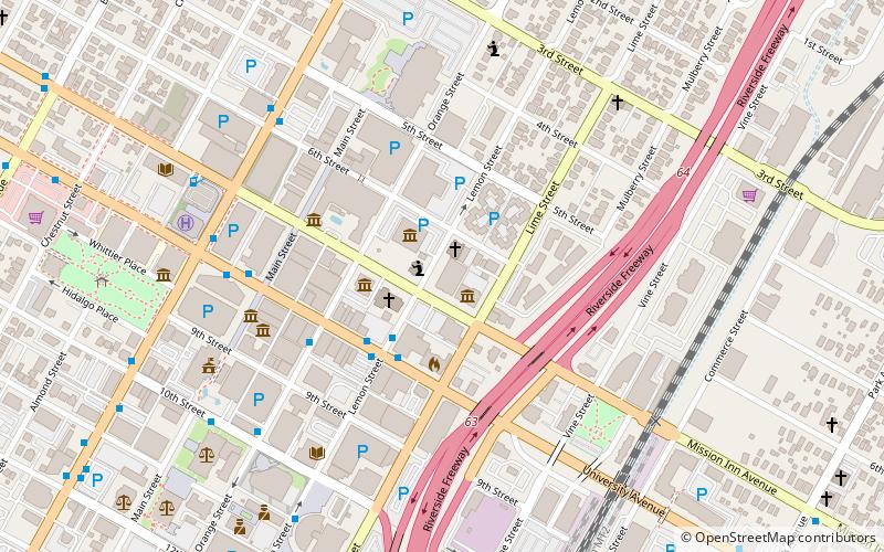 Riverside Municipal Auditorium location map