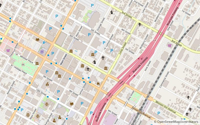 Universalist Unitarian Church of Riverside location map