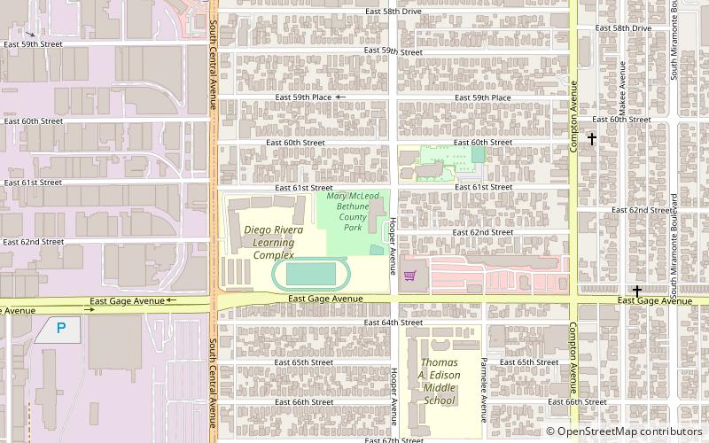 Mary Bethune Park location map