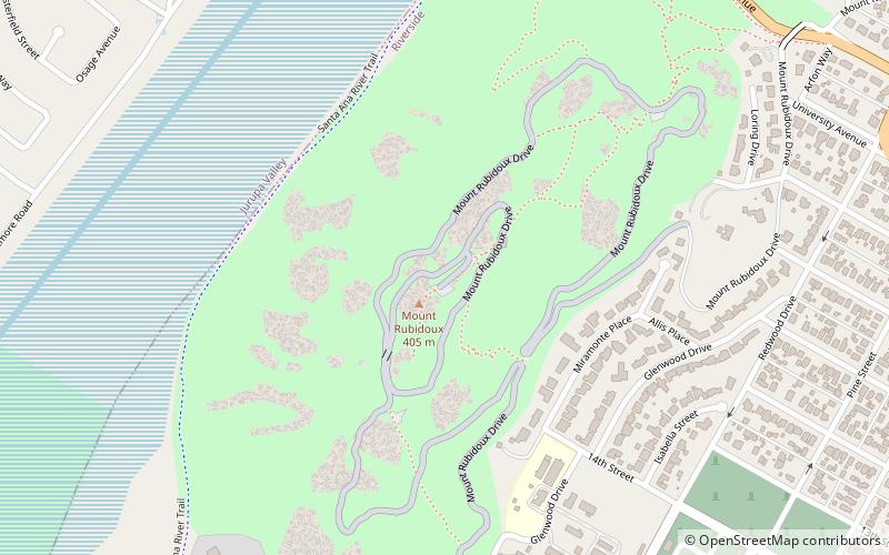 mount rubidoux park riverside location map