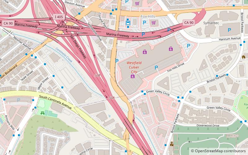 Westfield Culver City location map