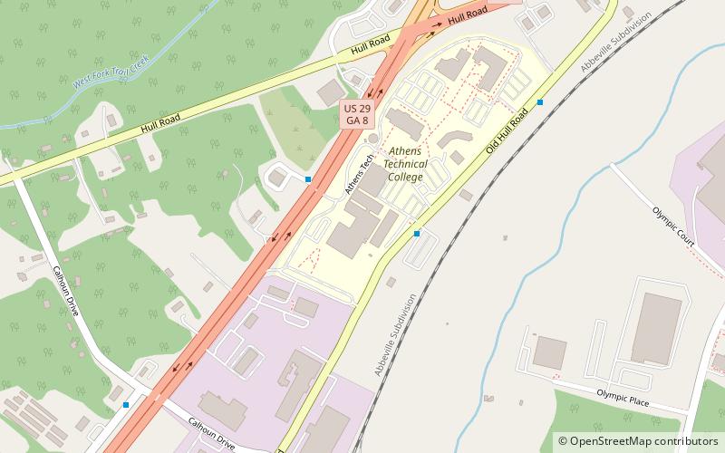 Athens Technical College location map