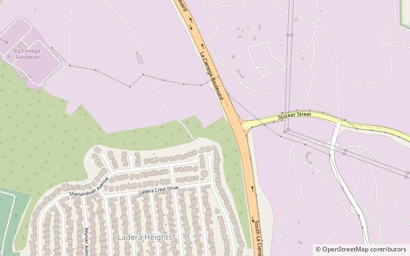 La Cienega Boulevard location map