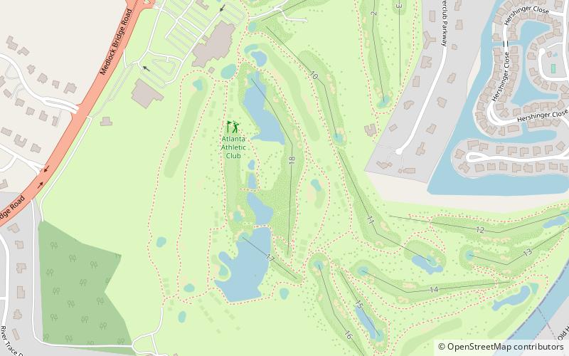 Atlanta Athletic Club location map