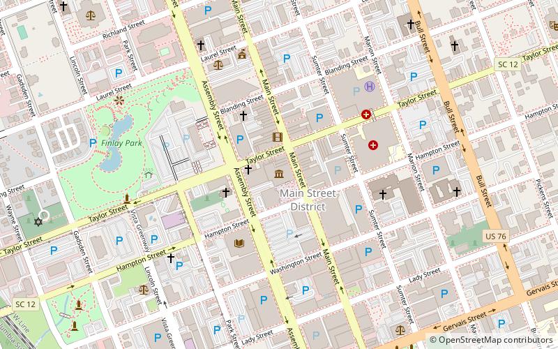 Columbia Museum of Art location map