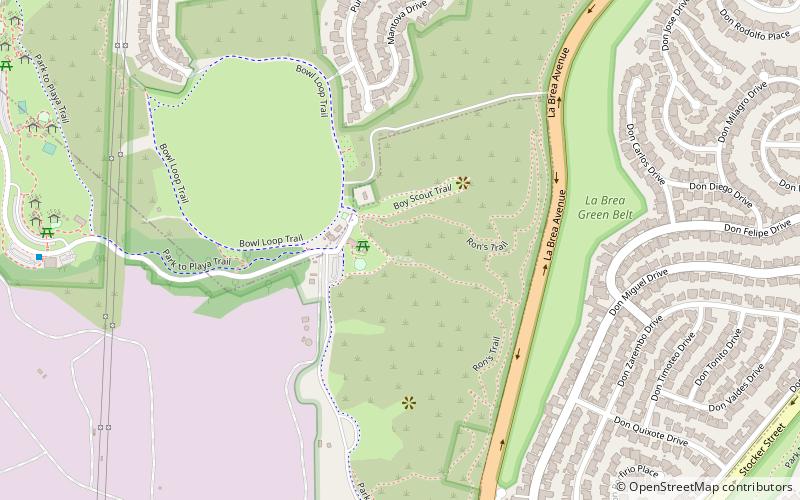 Kenneth Hahn State Recreation Area location map