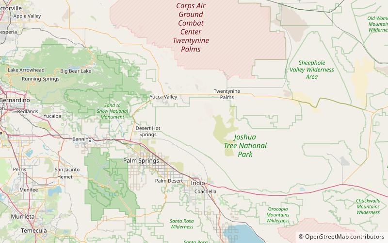 Quail Mountain location map