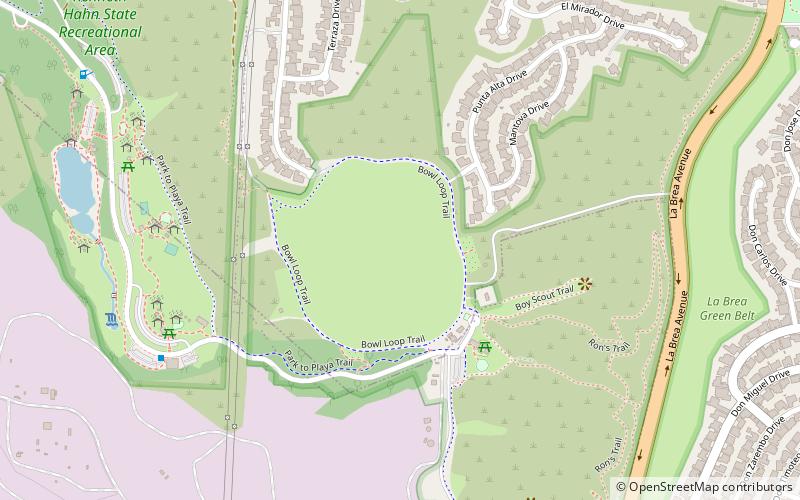 Baldwin-Hills-Speicher location map
