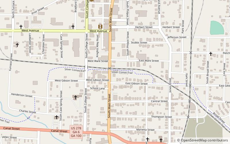 Downtown Cedartown Association location map