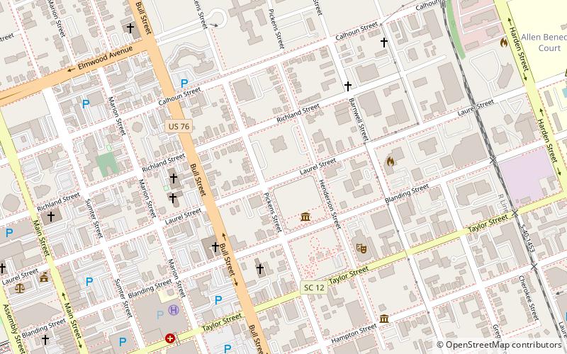 Columbia Historic District II location map